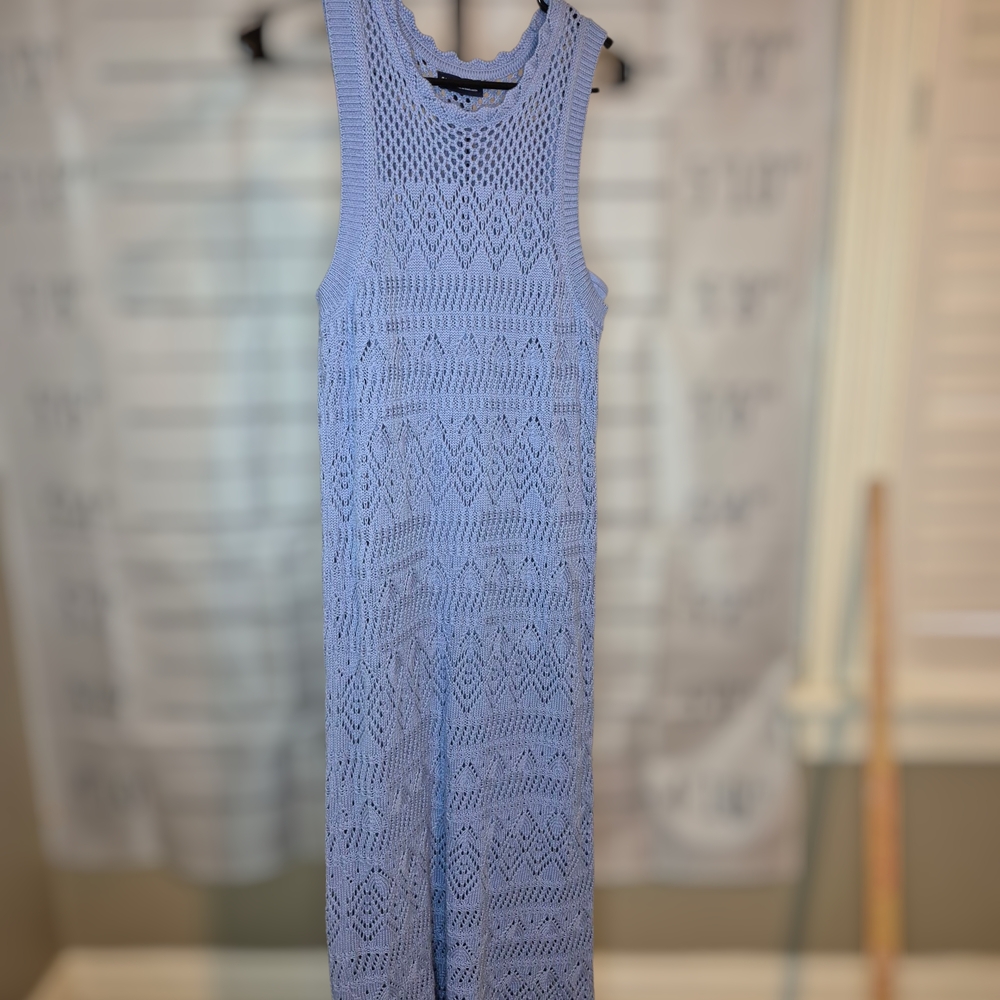 GAP Sky Blue Crochet Tank Dress